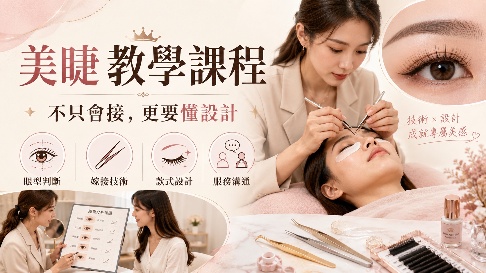 新手入門美睫教學課程怎麼選？從入門到接案與創業 